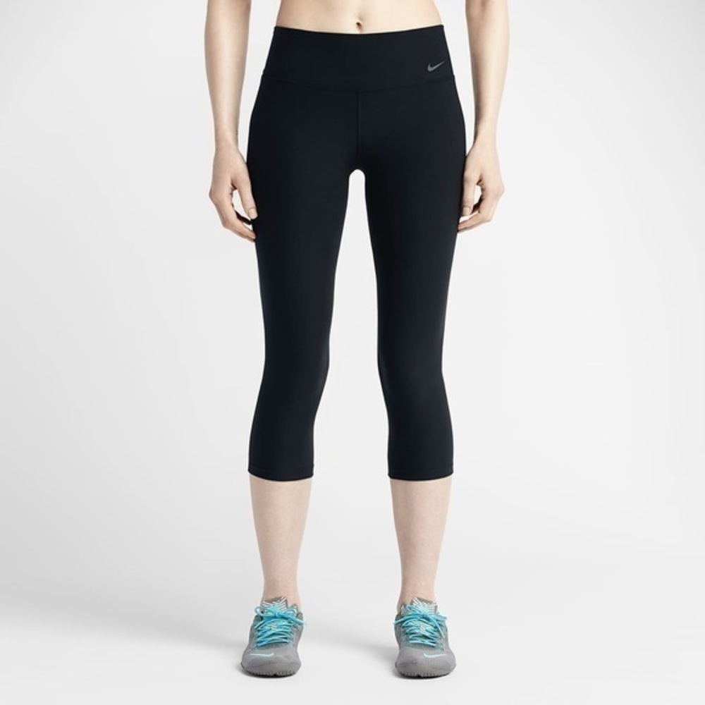 Nike Legend 2.0 Tight Poly Women's Training Capris Black Leggings size xs